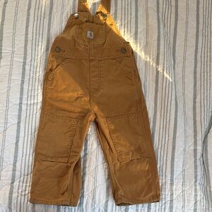 Carhartt Tan Toddler Overalls - unlined